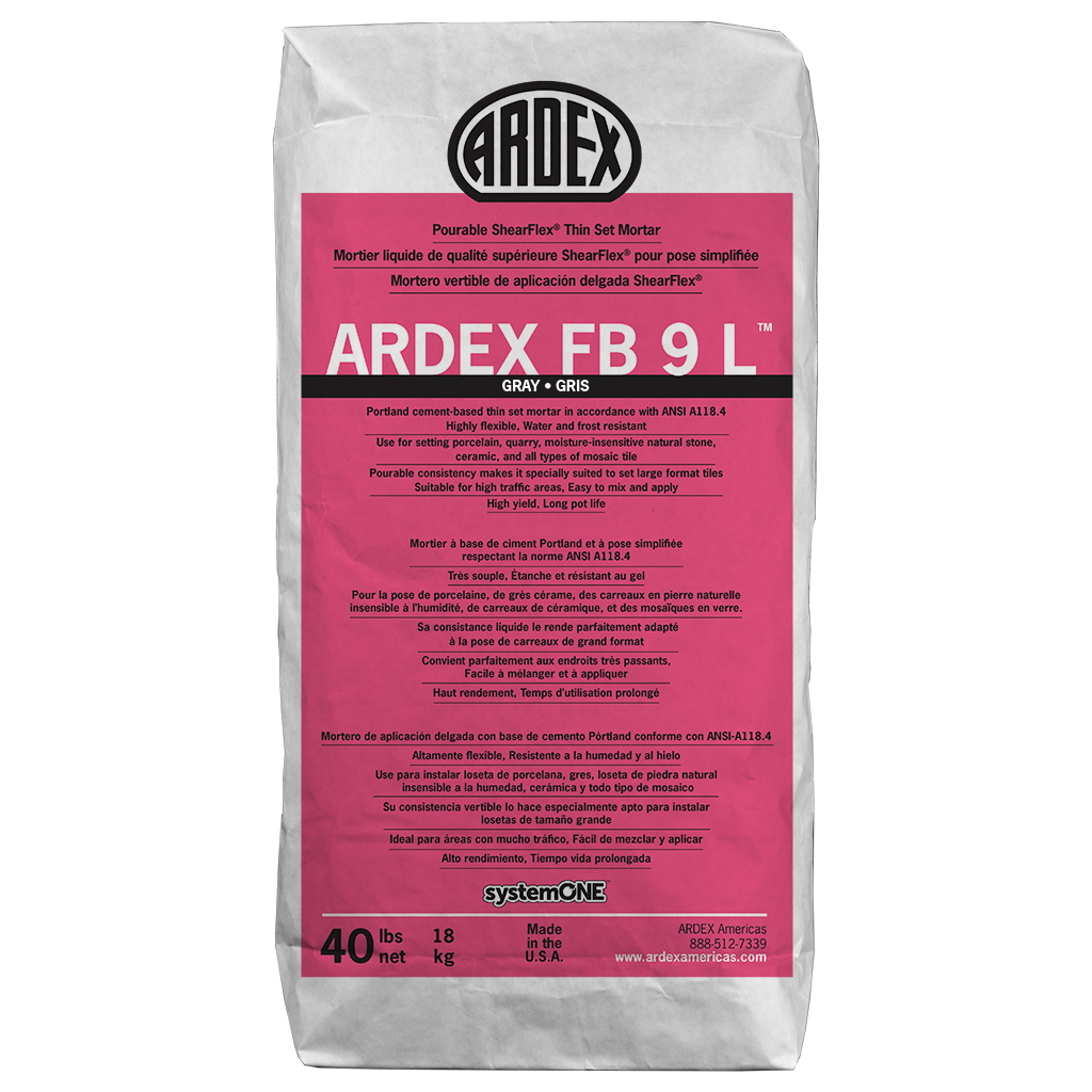 Ardex Fb 9 L Pourable Full Coverage Shearflex Mortar Images And Videos